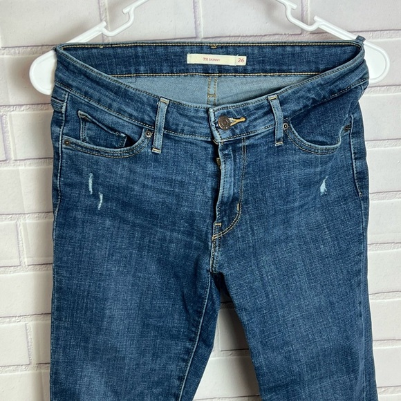 LEVIS 711 skinny Women's Blue Jeans/size 26 - Picture 4 of 11